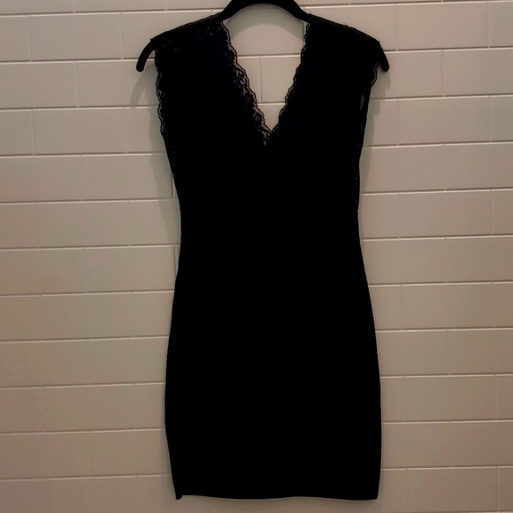 Bebe dress size small black lace used - Picture 1 of 4
